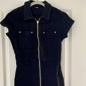 Black Denim Dress